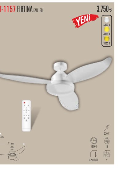 CATA CT-1157 · FIRTINA FAN LED i N E Y