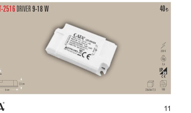 CATA CT-2516 · DRIVER 9-18 W