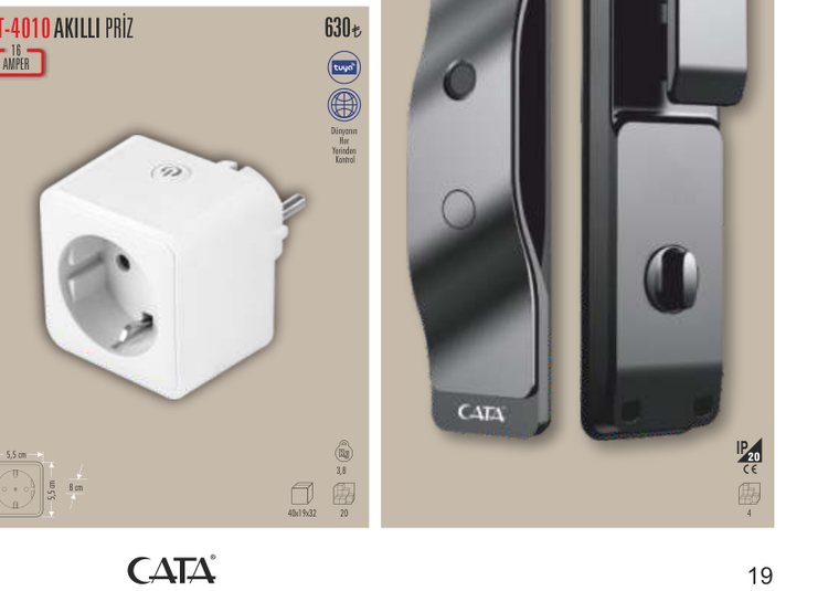 CATA CT-4010 · AKILLI PRİZ AMPER