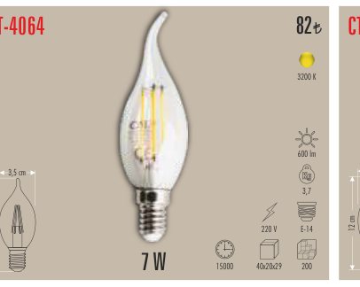 CATA CT-4064 · LED Ampul ve Filament