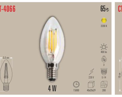 CATA CT-4066 · LED Ampul ve Filament