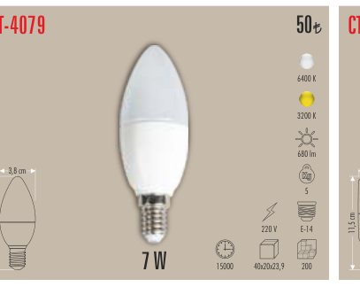 CATA CT-4079 · LED Ampul ve Filament