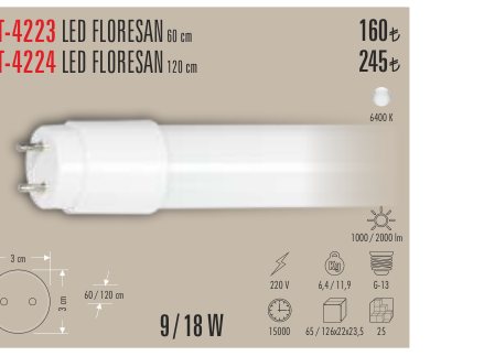 CATA CT-4224 · LED FLORESAN cm