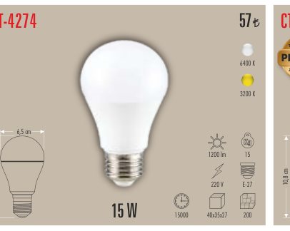 CATA CT-4274 · LED Ampul ve Filament