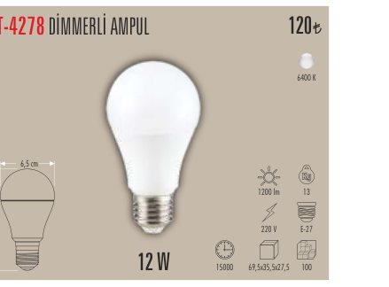 CATA CT-4278 · DİMMERLİ AMPUL