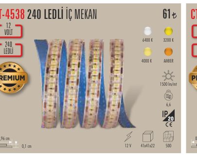 CATA CT-4538 · LEDLİ İÇ MEKAN VOLT
