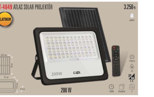 CATA CT-4649 · ATLAS SOLAR PROJEKTÖR