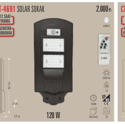 CATA CT-4691 · SOLAR SOKAK SAAT
