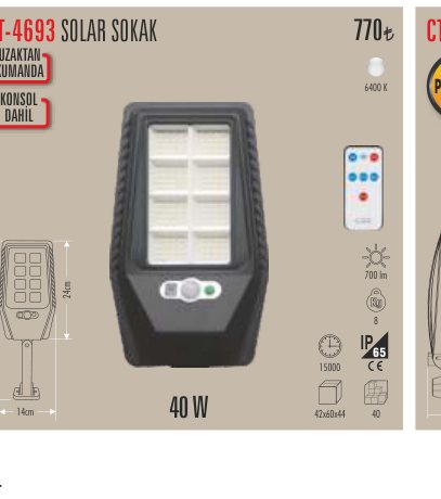 CATA CT-4693 · SOLAR SOKAK UZAKTAN
