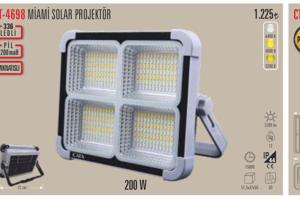 CATA CT-4698 · MİAMİ SOLAR PROJEKTÖR