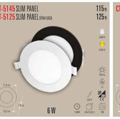 CATA CT-5125 · SLIM PANEL SİYAH KASA