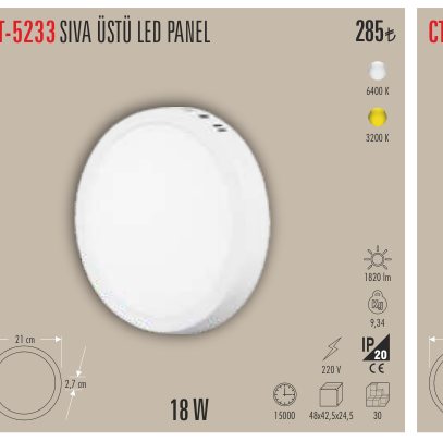 CATA CT-5233 · SIVA ÜSTÜ LED PANEL