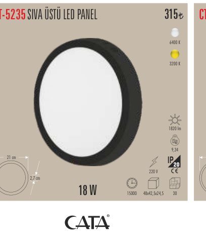 CATA CT-5235 · SIVA ÜSTÜ LED PANEL