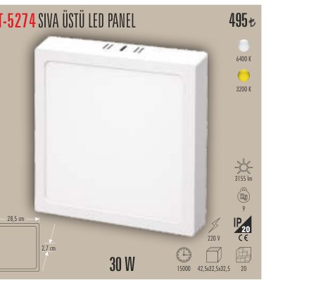 CATA CT-5274 · SIVA ÜSTÜ LED PANEL