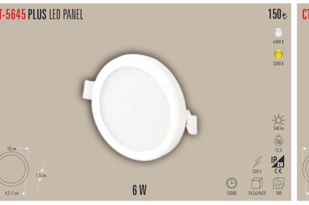 CATA CT-5645 · PLUS LED PANEL