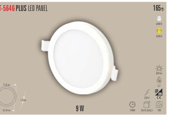CATA CT-5646 · PLUS LED PANEL
