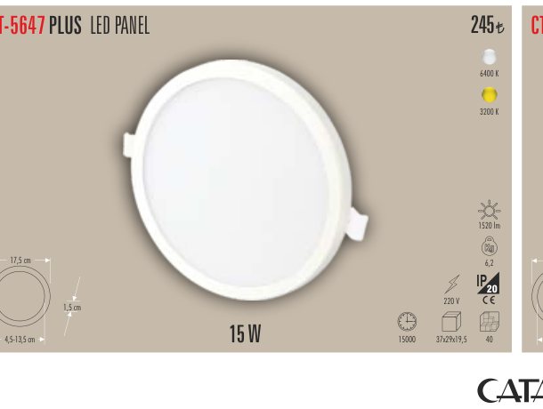 CATA CT-5647 · PLUS LED PANEL