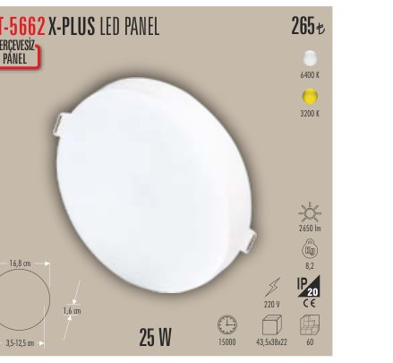 CATA CT-5662 · X-PLUS LED PANEL