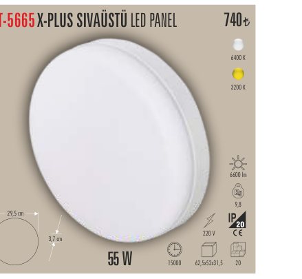 CATA CT-5665 · X-PLUS SIVAÜSTÜ LED PANEL