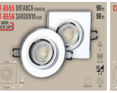 CATA CT-6556 · ORTANCA YUVARLAK SARDUNYA KARE