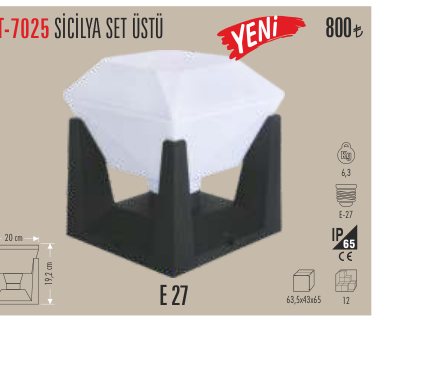 CATA CT-7025 · i N SİCİLYA SET ÜSTÜ E Y