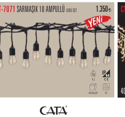 CATA CT-7071 · SARMAŞIK AMPULLÜ LEDLİ SET i N E Y