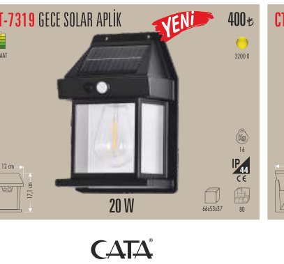 CATA CT-7319 · i N GECE SOLAR APLİK E Y
