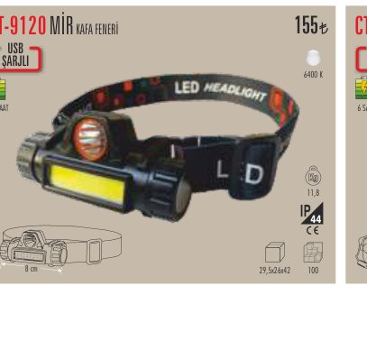 CATA CT-9120 · MİR KAFA FENERİ USB