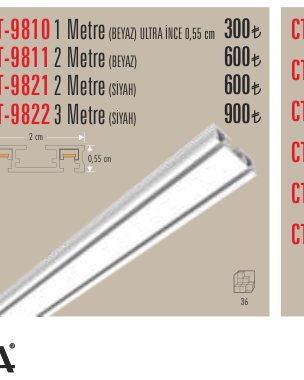 CATA CT-9822 · Metre (BEYAZ) ULTRA İNCE cm
