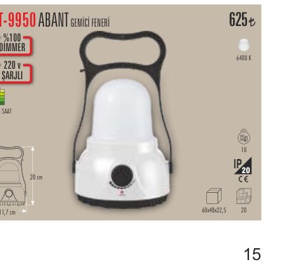 CATA CT-9950 · ABANT GEMİCİ FENERİ %100